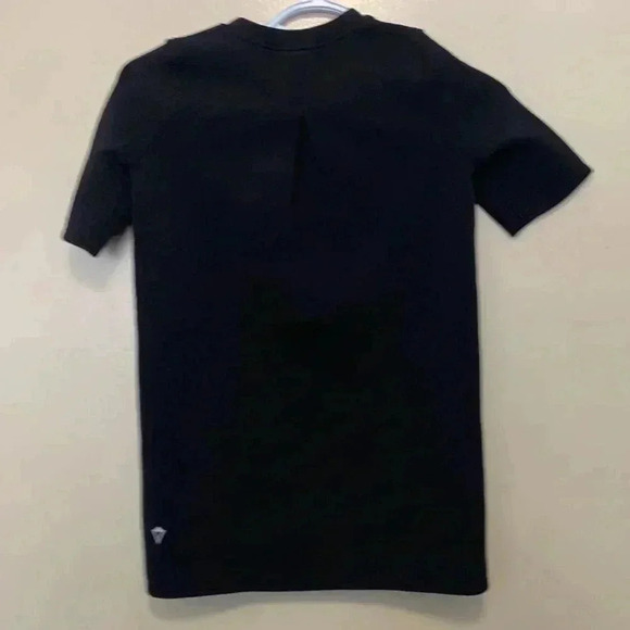 Ivivva SCUBA short sleeve,  deep black dress/ tunic with lots of stretch - Picture 3 of 6